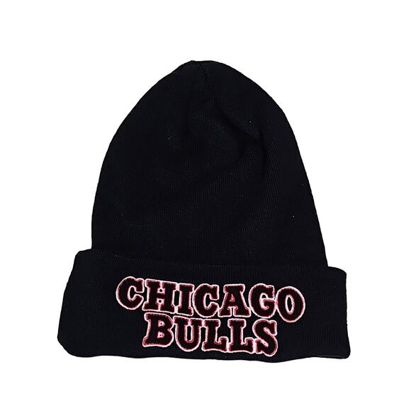Adidas Unisex NBA Chicago Bulls Knit Winter Hat Acrylic & Wool Black - Picture 1 of 7